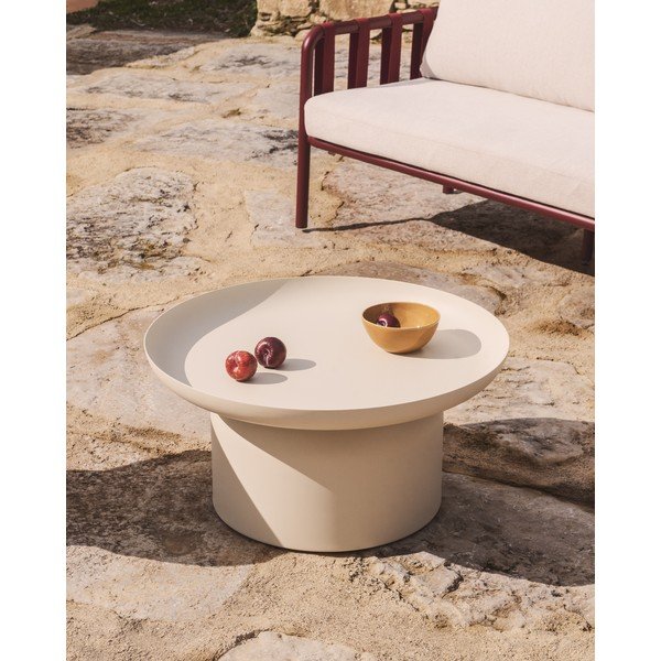 Iš metalo apvalios formos sodo kavos staliukas ø 70 cm Arcola – Kave Home-image-1