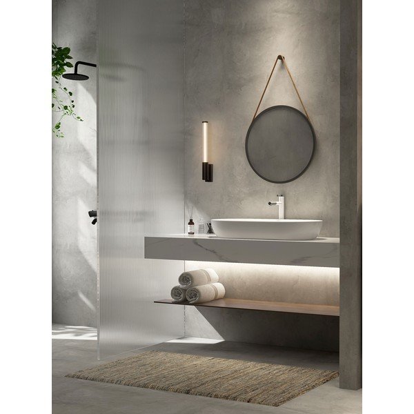 Matinės juodos spalvos iš metalo sieninė lempa LED Nold – Nova Luce-image-1