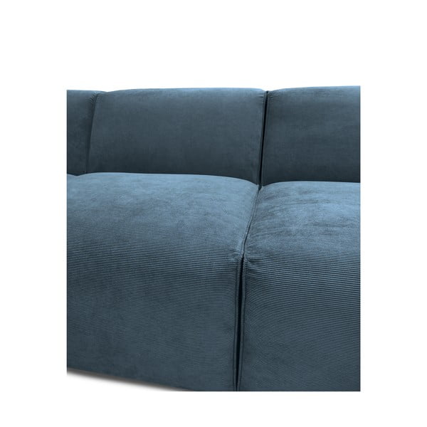 Iš kordinio velveto kampinė sofa mėlynos spalvos (su dešiniuoju kampu) Sting – Scandic-image-4