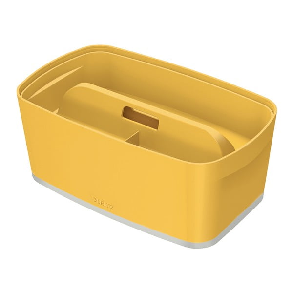 Geltonos spalvos nešiojamoji dėžutė su dangteliu Leitz Cosy Mailorder, 5 l talpos-image-4