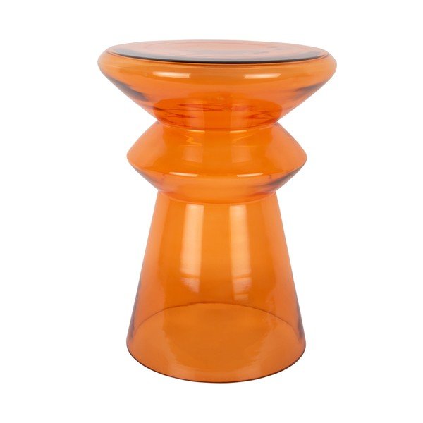 Iš stiklo apvalios formos šoninis stalas ø 32 cm Amarre  – Leitmotiv