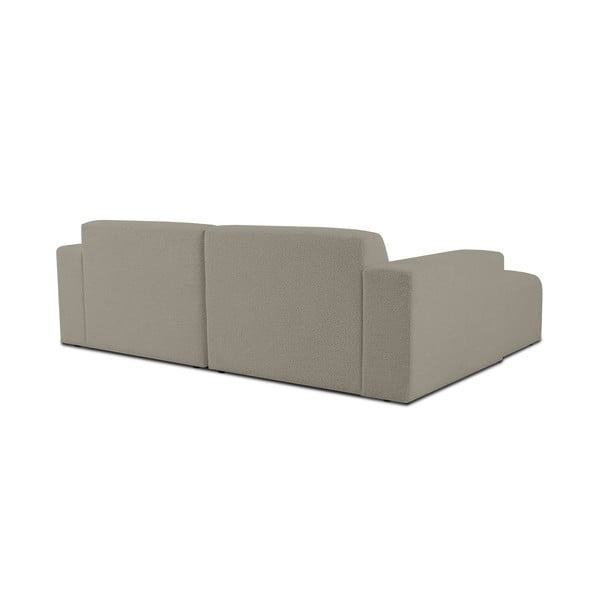 Iš boucle kampinė sofa šviesiai rudos spalvos (su kairiuoju kampu) Roxy – Scandic-image-2