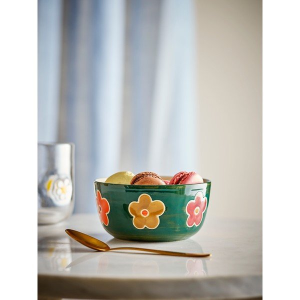 Tamsiai žalios spalvos iš akmens masės vaikiškas dubuo ø 12 cm Addy – Bloomingville Mini-image-1