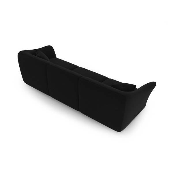 Iš velveto sofa juodos spalvos 292 cm Tokyo – Cosmopolitan Design-image-3