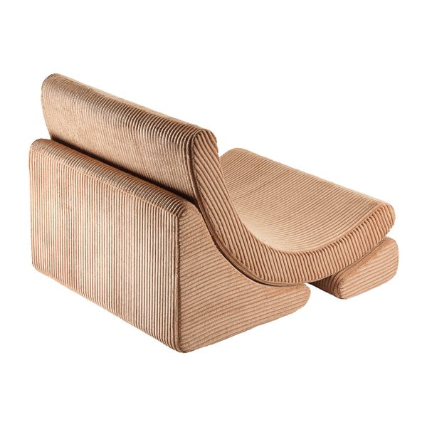 Rudos spalvos iš kordinio velveto vaikiškas krėslas Moon – Wigiwama-image-2