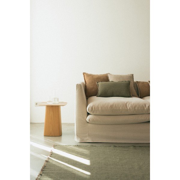 Rankų darbo khaki spalvos iš medvilnės kilimas 200x300 cm Handloom – Lorena Canals-image-1