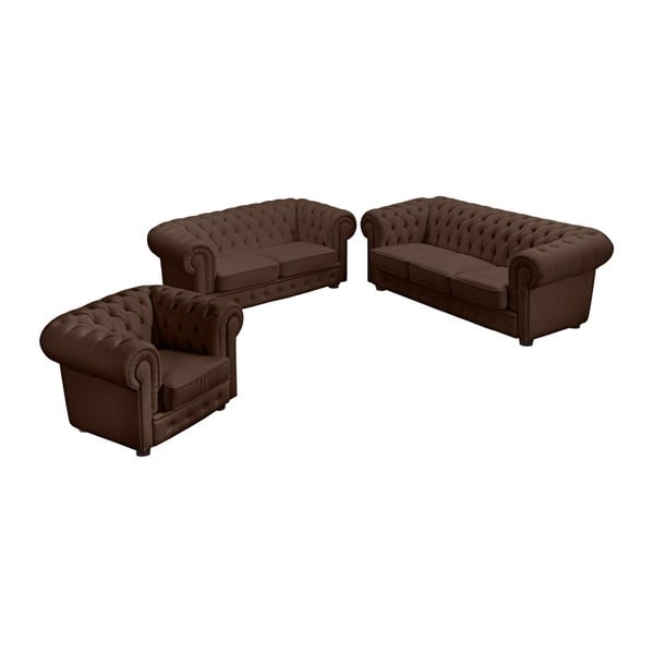 Ruda dirbtinės odos sofa "Max Winzer Bridgeport", 172 cm-image-1