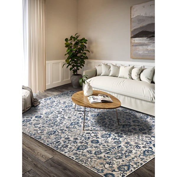 Kilimas mėlynos spalvos/kreminės spalvos 120x170 cm Ernest – Villeroy&Boch-image-1