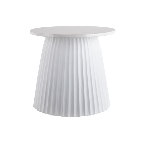 Iš marmuro apvalios formos kavos staliukas baltos spalvos ø 45 cm Luscious – Leitmotiv