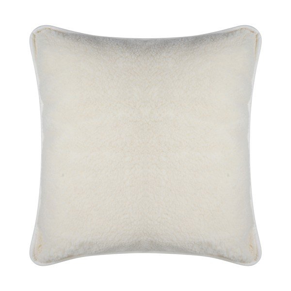 Baltos merino vilnos pagalvė Native Natural, 80 x 80 cm