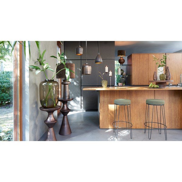 Kabantis šviestuvas bronzinės spalvos ø 22,5 cm su keramikiniu gaubtu Dena – Light & Living-image-2