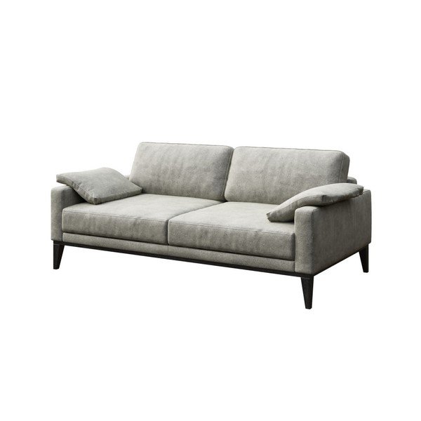 Pilka dirbtinės odos sofa MESONICA Musso, 173 cm-image-2