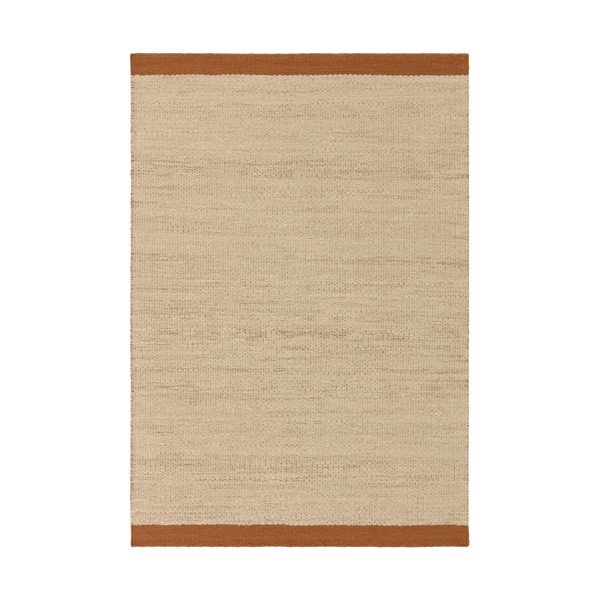 Rankų darbo kreminės spalvos/terakotos spalvos iš vilnos kilimas 200x290 cm Lima Rust – Asiatic Carpets