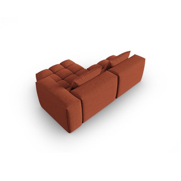 Terakotos spalvos kampinė sofa (su dešiniuoju kampu/su gultu) Verona – Cosmopolitan Design-image-4