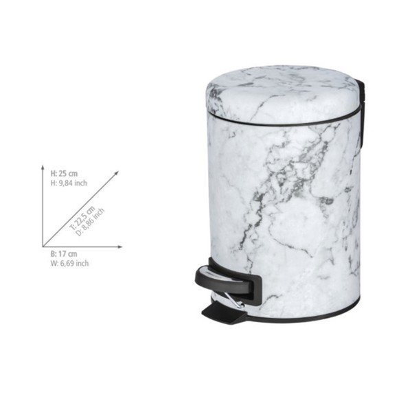 Šiukšliadėžė su pedalu Wenko Onyx, 3 l-image-3