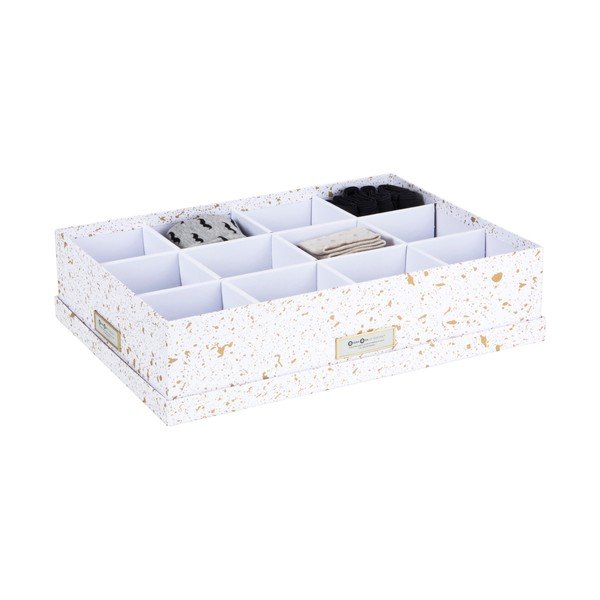 Aukso baltos spalvos dėžutė su skyreliais Bigso Box of Sweden Jakob-image-2