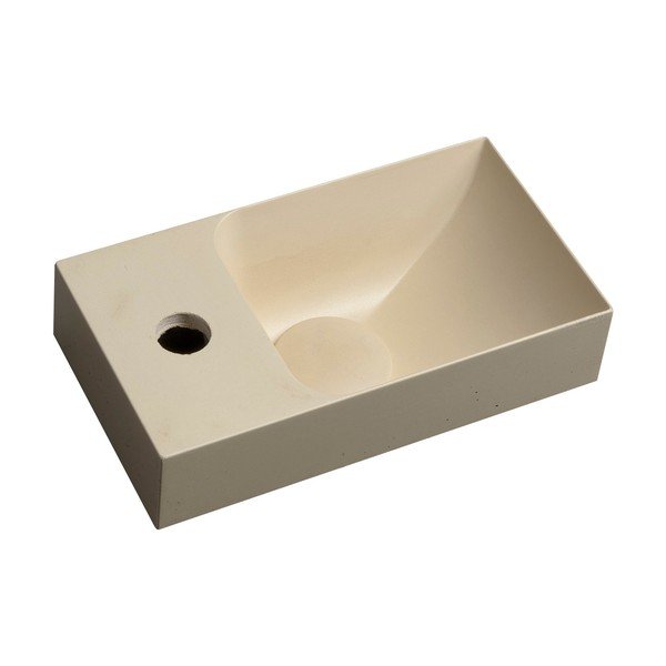 Iš betono maža kriauklė kreminės spalvos 31x17 cm Piccolino – Sapho