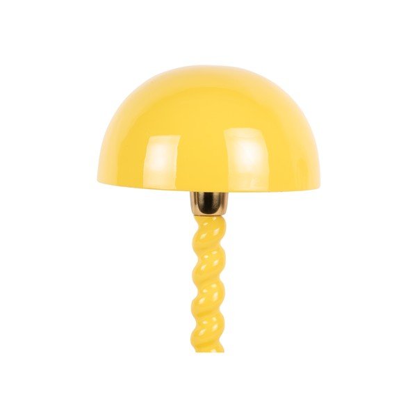 Geltonos spalvos stalinis šviestuvas (aukštis 39 cm) su metaliniu gaubtu Prisa – Leitmotiv-image-2