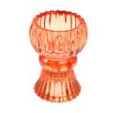 Žema oranžinio stiklo žvakidė - Rex London