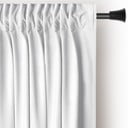 Baltos spalvos iš velveto pritemdymas (dalinis užtemimas) užuolaida 140x270 cm Pleat – Restilo