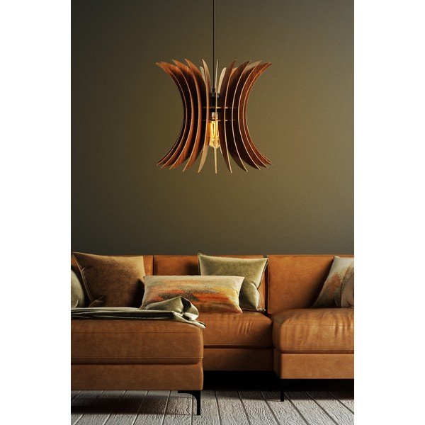 Kabantis šviestuvas natūralios spalvos ø 35 cm – Opviq lights-image-1
