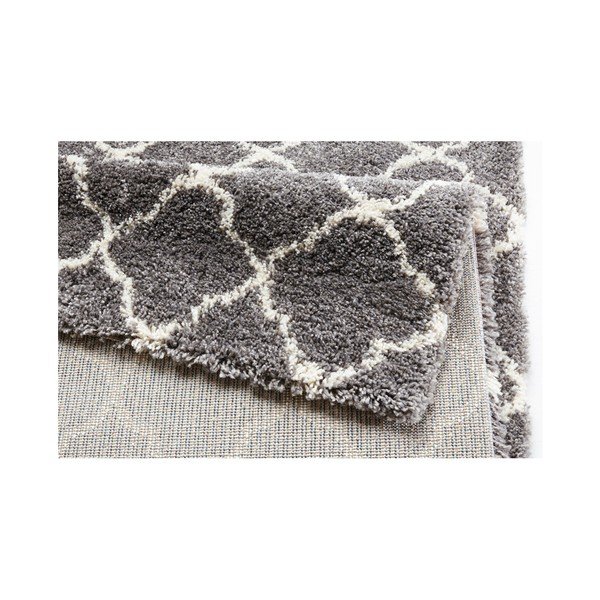 Tamsiai pilkas kilimas su raštu Mint Rugs Luna, 80 x 150 cm-image-1