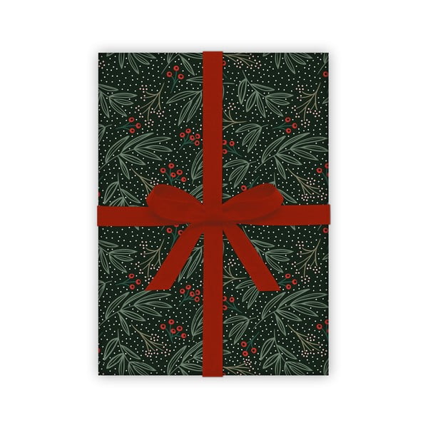 5 lapai dovanų vyniojimo popieriaus eleanor stuart Winter Floral, 50 x 70 cm-image-1