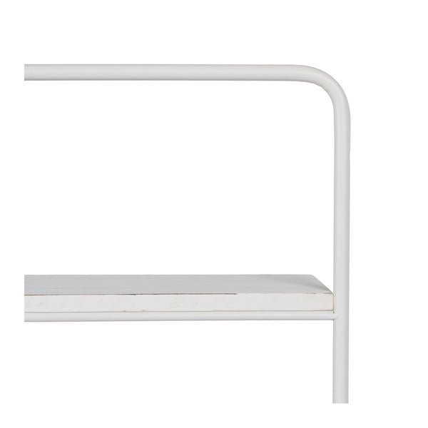 Iš metalo kelių aukštų sieninė lentyna baltos spalvos 51 cm – Ixia-image-1