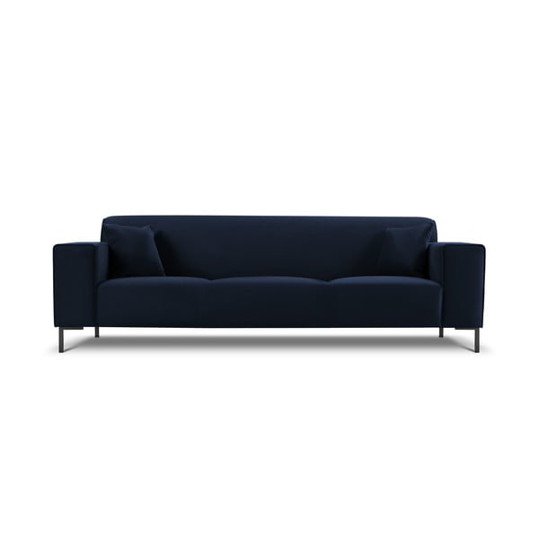 Mėlyna aksominė sofa Cosmopolitan Design Siena
