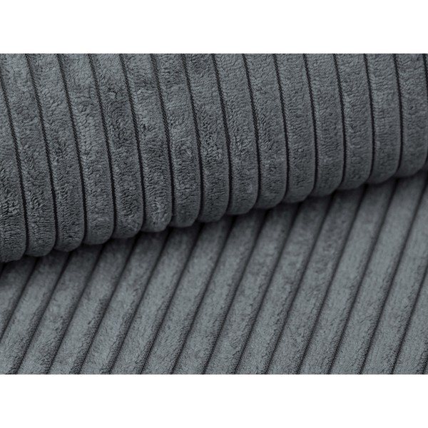 Tamsiai pilkos spalvos kampinė sofa iš kordinio velveto Campi – Cosmopolitan Design-image-4