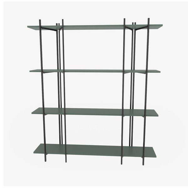 Pastatoma lentyna žalios spalvos 160x180 cm Moss – Kalune Design-image-1