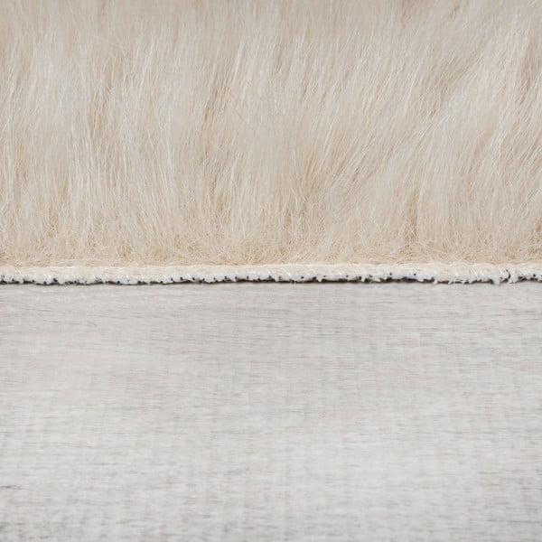 Sintetinė oda ir kailis kreminės spalvos 80x150 cm Waffle Faux Fur – Flair Rugs-image-4