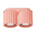 Persikų spalvos iš metalo taškinis šviestuvas 10x21 cm Zora – Sollux