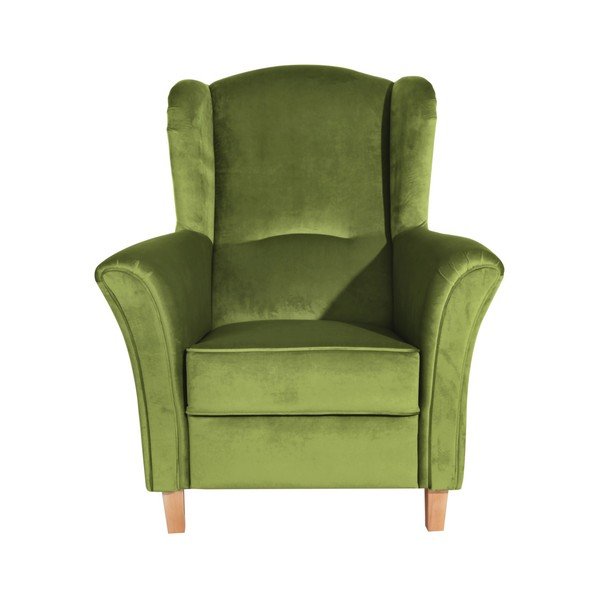 Žalias fotelis Max Winzer Agnetha Suede-image-2