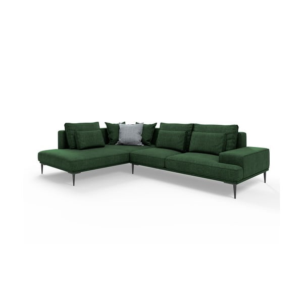 Žalia sofa-lova Interieurs 86 Liege, kampas kairėje