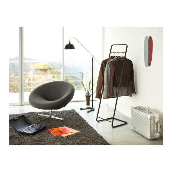 Iš metalo drabužių kabykla juodos spalvos Tower – YAMAZAKI-image-4