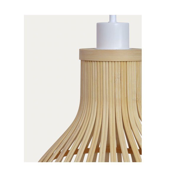 Natūralios spalvos bambuko šviestuvo gaubtas ø 30 cm Nathaya - Kave Home-image-4