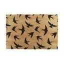 Iš kokoso pluošto grindų kilimėlis 40x60 cm Swallows – Artsy Doormats