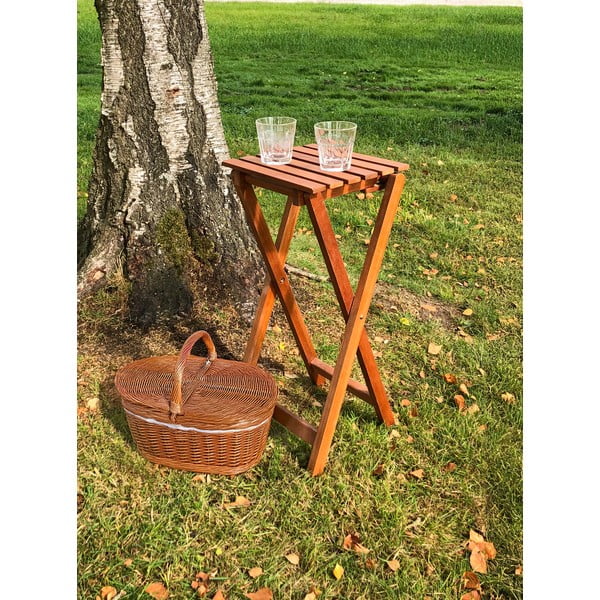 Iš eukalipto masyvo sodo šoninis staliukas 27x29 cm Yakima – Garden Pleasure-image-1
