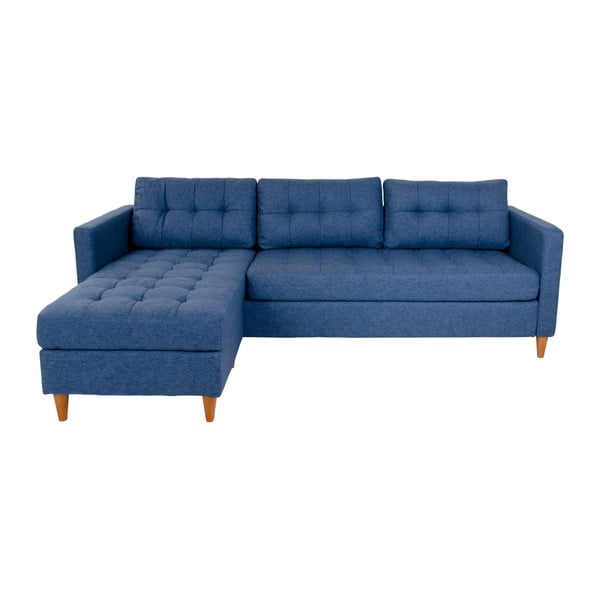 Mėlyna modulinė sofa su šezlongu House Nordic Marino