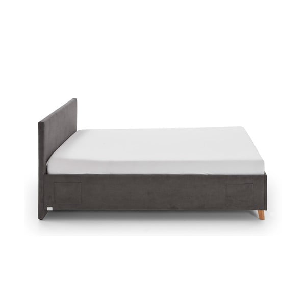 Antracito spalvos iš audinio vaikiška lova be grotelių 90x200 cm Cool – Meise Möbel-image-3