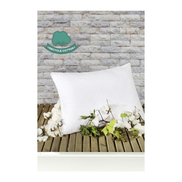 Balta medvilninė pagalvė Puro Blanco Mentejo, 50 x 70 cm