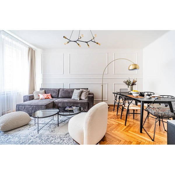 Pilkos ir kreminės spalvos dvipusis lauko kilimas NORTHRUGS Borbon, 80 x 150 cm-image-2