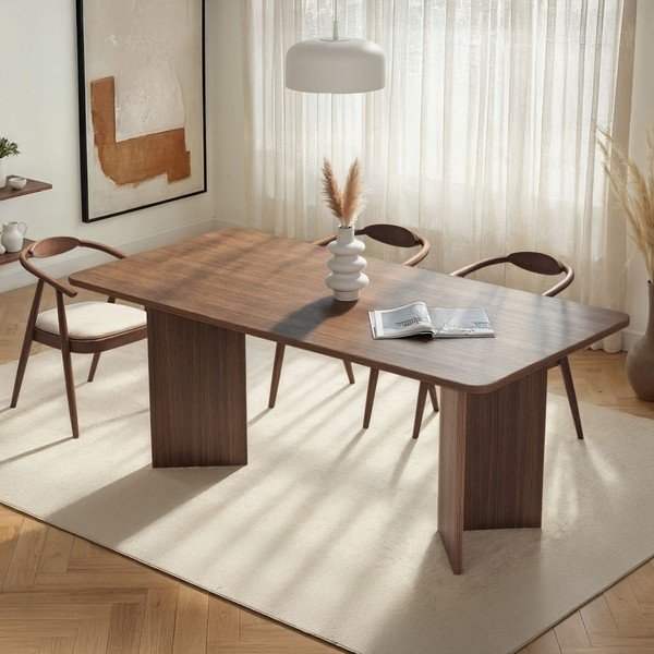 Valgomojo stalas iš riešutmedžio 90x180 cm Linza – Kalune Design-image-1