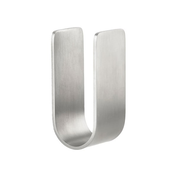 Sieninis matinės sidabrinės spalvos iš metalo kablys Ume – Zone