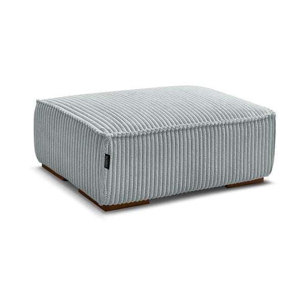 Šviesiai pilkos spalvos iš kordinio velveto taburetė Chelsea – Bobochic Paris-image-3