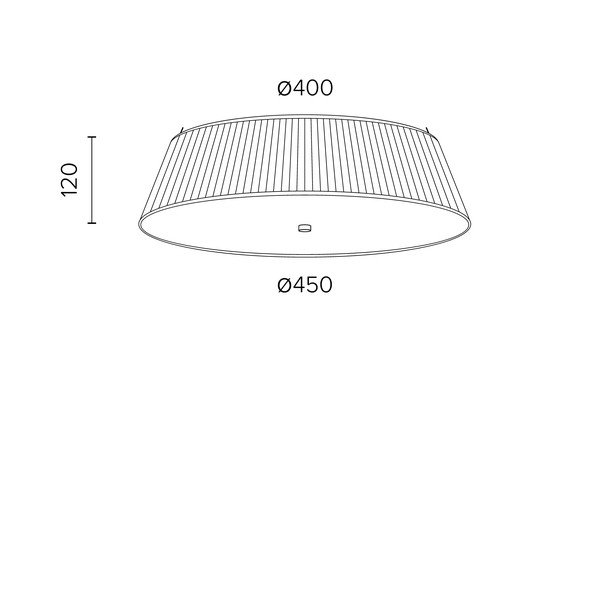 Kreminis lubinis šviestuvas Sotto Luce KAMI, ⌀ 45 cm-image-2