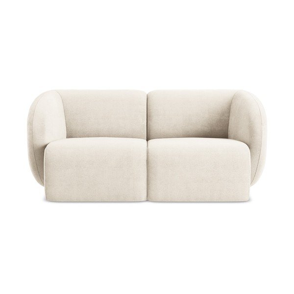 Smėlio spalvos sofa iš šenilinio audinio 174 cm Lani – Makamii