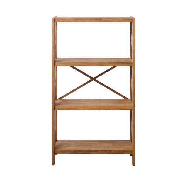 Iš ąžuolo masyvo pastatoma lentyna natūralios spalvos 70x124 cm X-Shelf – Unique Furniture