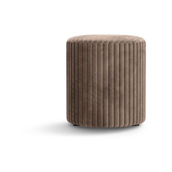 Rudos spalvos iš kordinio velveto pufas Dia – Micadoni -image-1